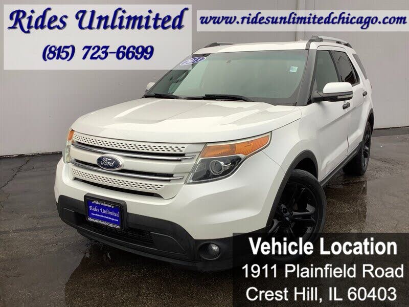 White Platinum Metallic Tri-Coat 2013 Ford Explorer SUV / Crossover All-Wheel Drive Automatic