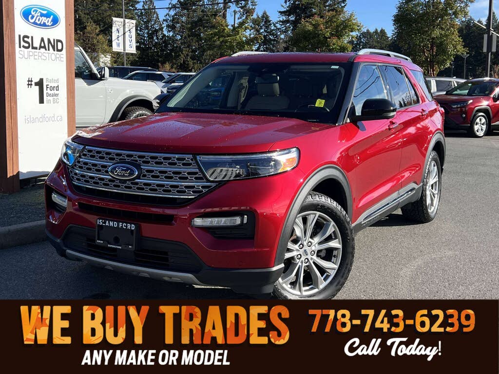 Red 2020 Ford Explorer SUV / Crossover All-Wheel Drive Automatic