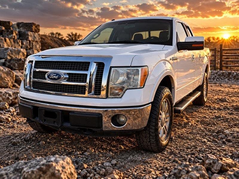 White 2012 Ford F-150 Pickup Truck Four-Wheel Drive 