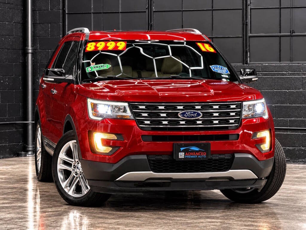 Ruby Red Metallic Tinted Clearcoat 2016 Ford Explorer SUV / Crossover All-Wheel Drive 6-Speed Automatic