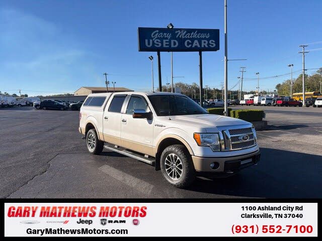 White Platinum 2012 Ford F-150 Pickup Truck Four-Wheel Drive 6-Speed Automatic