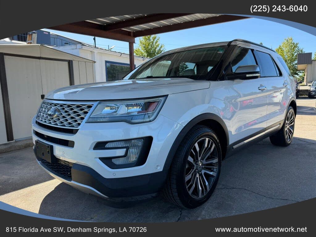 White 2017 Ford Explorer SUV / Crossover All-Wheel Drive 6-Speed Automatic