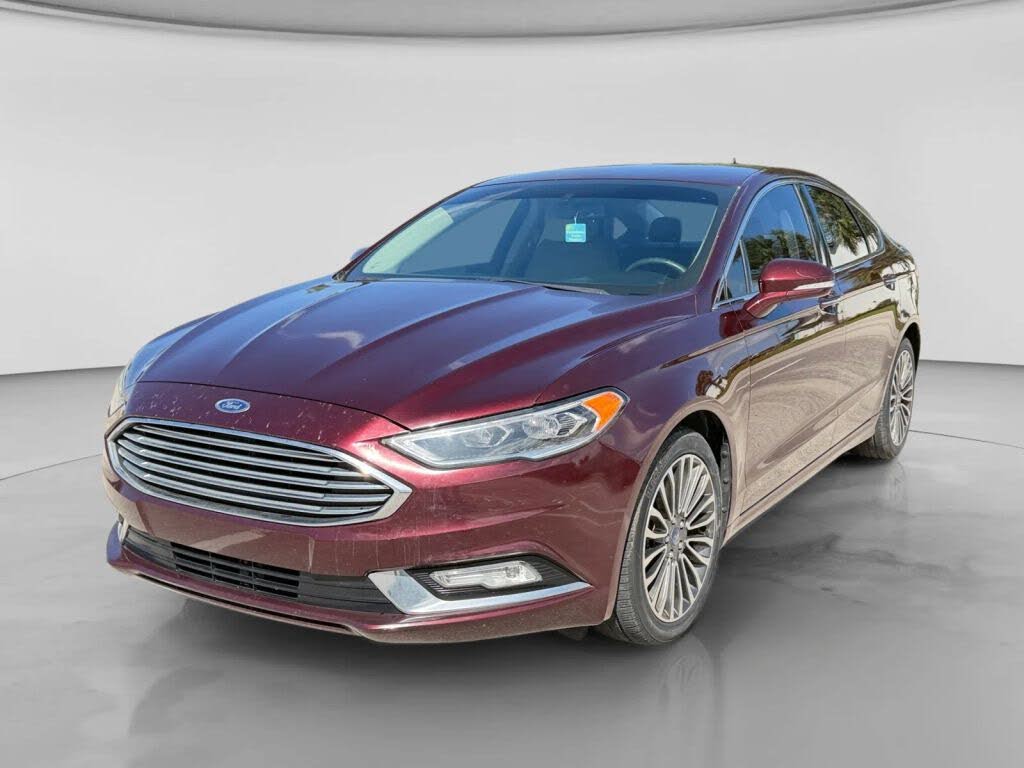 Red (Burgundy) 2017 Ford Fusion Sedan Front-Wheel Drive 6-Speed Automatic