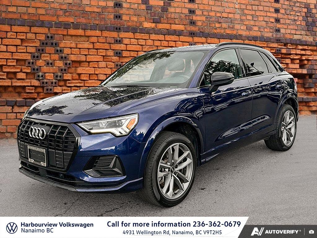 Blue 2022 Audi Q3 SUV / Crossover  Automatic