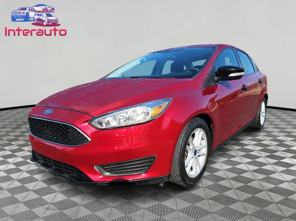 Red 2017 Ford Focus Sedan Front-Wheel Drive 6-Speed Automatic