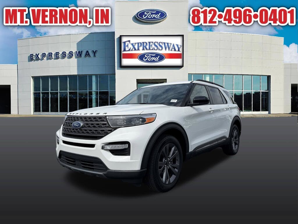 White Metallic 2024 Ford Explorer SUV / Crossover All-Wheel Drive Automatic