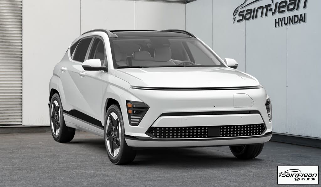 White (BLANC ATLAS(SAW-NNB)-NOIR) 2027 Hyundai Kona Electric SUV / Crossover  Automatic