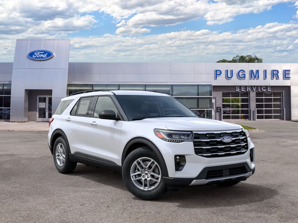 Star White Met Tri-Coat 2027 Ford Explorer SUV / Crossover Rear-Wheel Drive Automatic