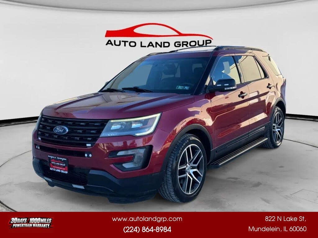 Red 2017 Ford Explorer SUV / Crossover All-Wheel Drive 6-Speed Automatic