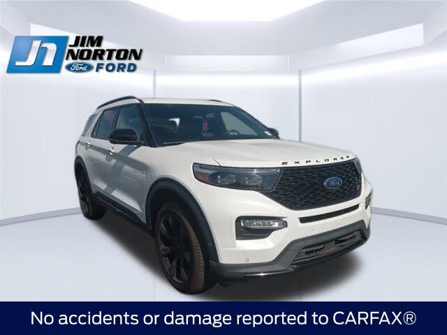 White Metallic 2022 Ford Explorer SUV / Crossover All-Wheel Drive Automatic