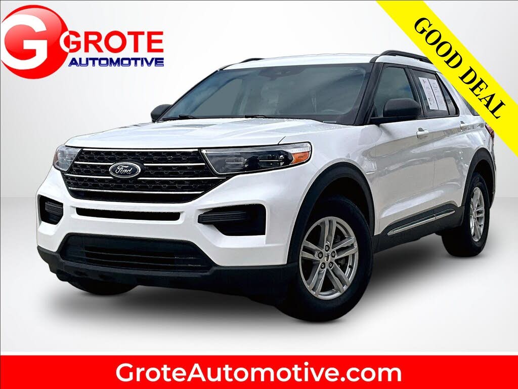White 2022 Ford Explorer SUV / Crossover All-Wheel Drive Automatic