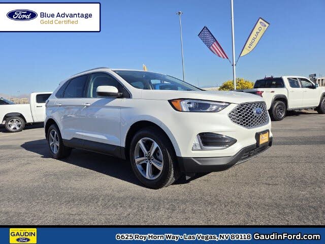 White Metallic 2023 Ford Edge SUV / Crossover All-Wheel Drive 8-Speed Automatic