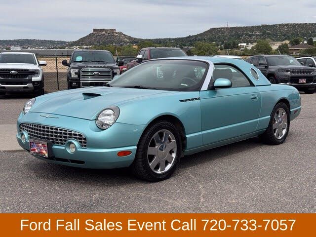 Thunderbird Blue 2002 Ford Thunderbird Convertible Rear-Wheel Drive 5-Speed Automatic