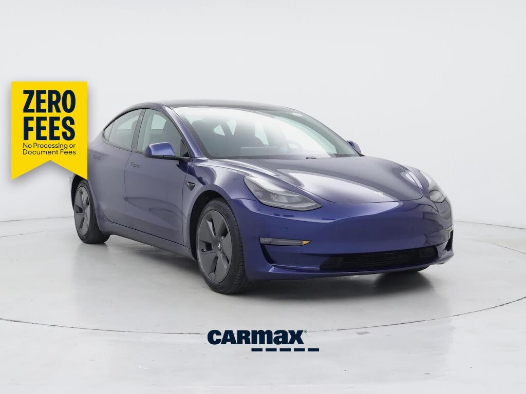 Blue 2021 Tesla Model 3 Sedan All-Wheel Drive Automatic