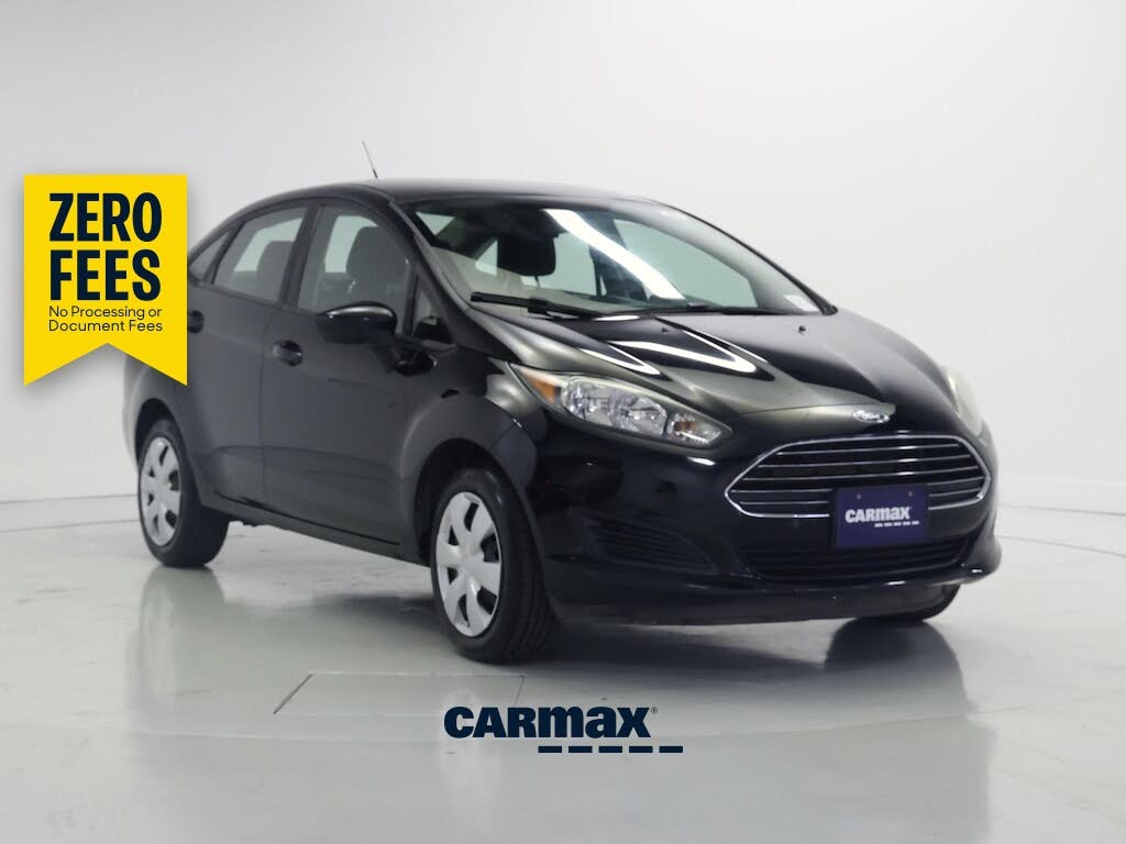 Black 2017 Ford Fiesta Sedan Front-Wheel Drive Automatic