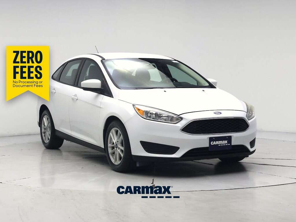 White 2018 Ford Focus Sedan Front-Wheel Drive Automatic