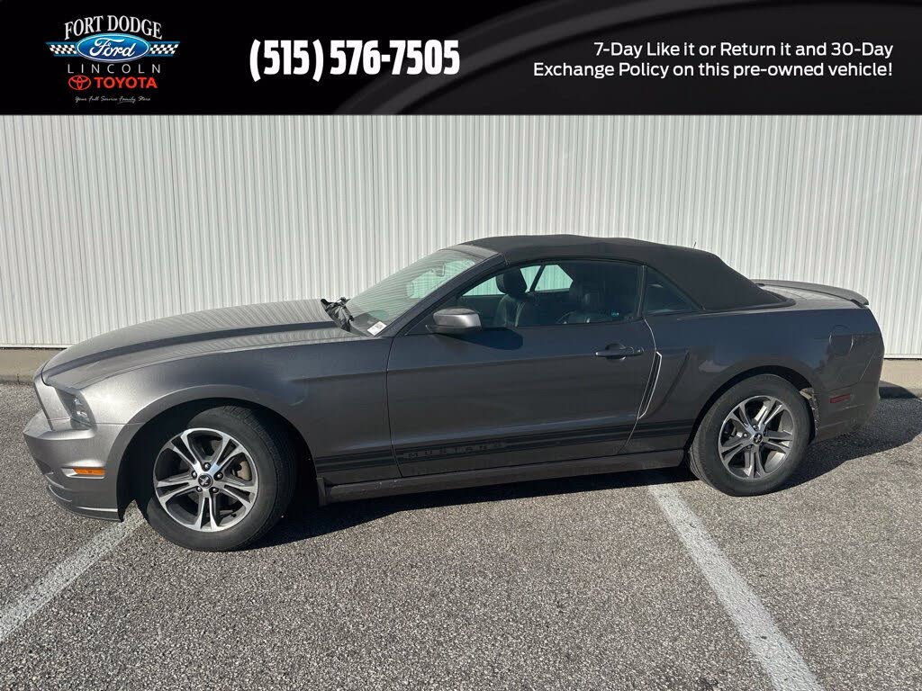 Sterling Gray Metallic 2014 Ford Mustang Convertible Rear-Wheel Drive 6-Speed Automatic