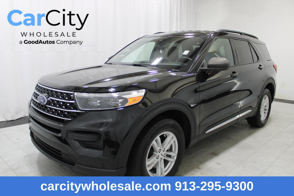 Black Metallic 2020 Ford Explorer SUV / Crossover All-Wheel Drive Automatic