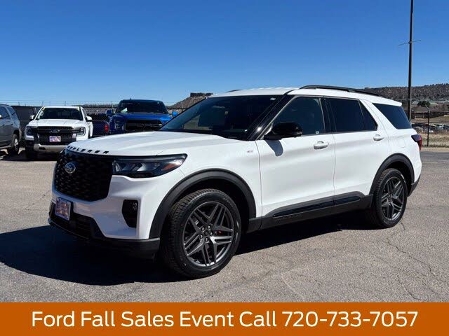 White Metallic 2026 Ford Explorer SUV / Crossover All-Wheel Drive Automatic