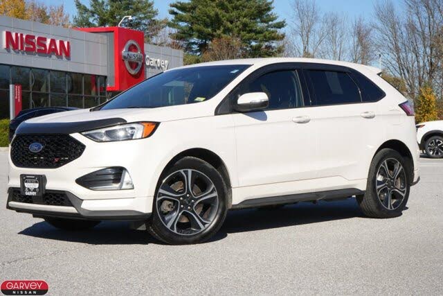 White Platinum Clearcoat Metallic 2019 Ford Edge SUV / Crossover All-Wheel Drive 8-Speed Automatic