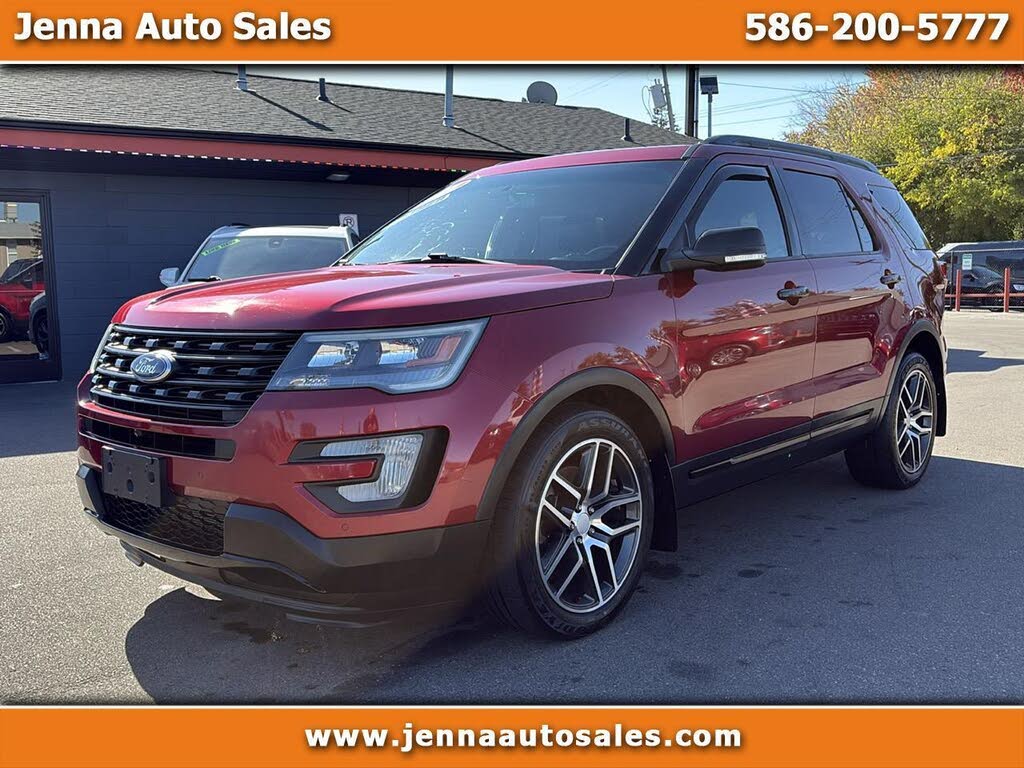 Red 2017 Ford Explorer SUV / Crossover All-Wheel Drive Automatic