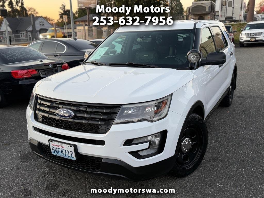White 2017 Ford Explorer SUV / Crossover All-Wheel Drive Automatic