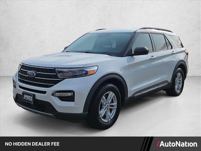 Star White Metallic Tri-Coat 2020 Ford Explorer SUV / Crossover Rear-Wheel Drive Automatic