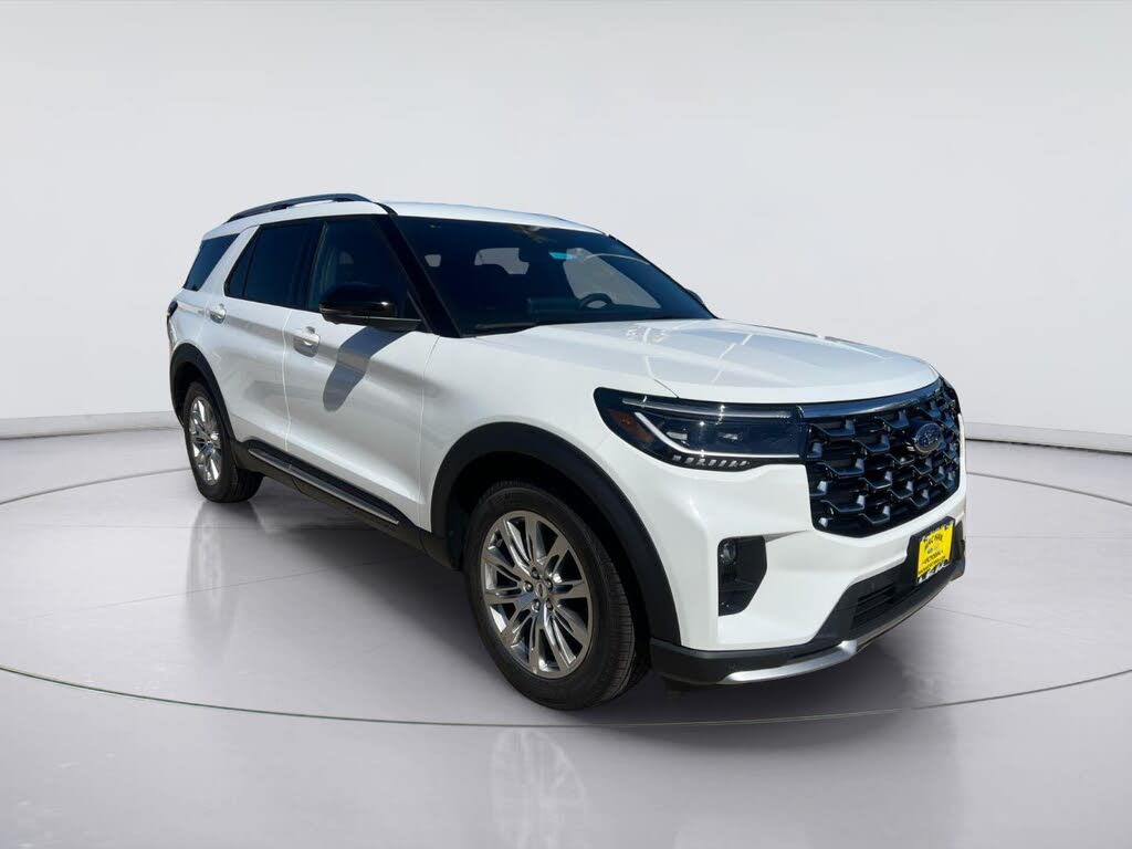 Star White Metallic Tri-Coat 2026 Ford Explorer SUV / Crossover Rear-Wheel Drive Automatic