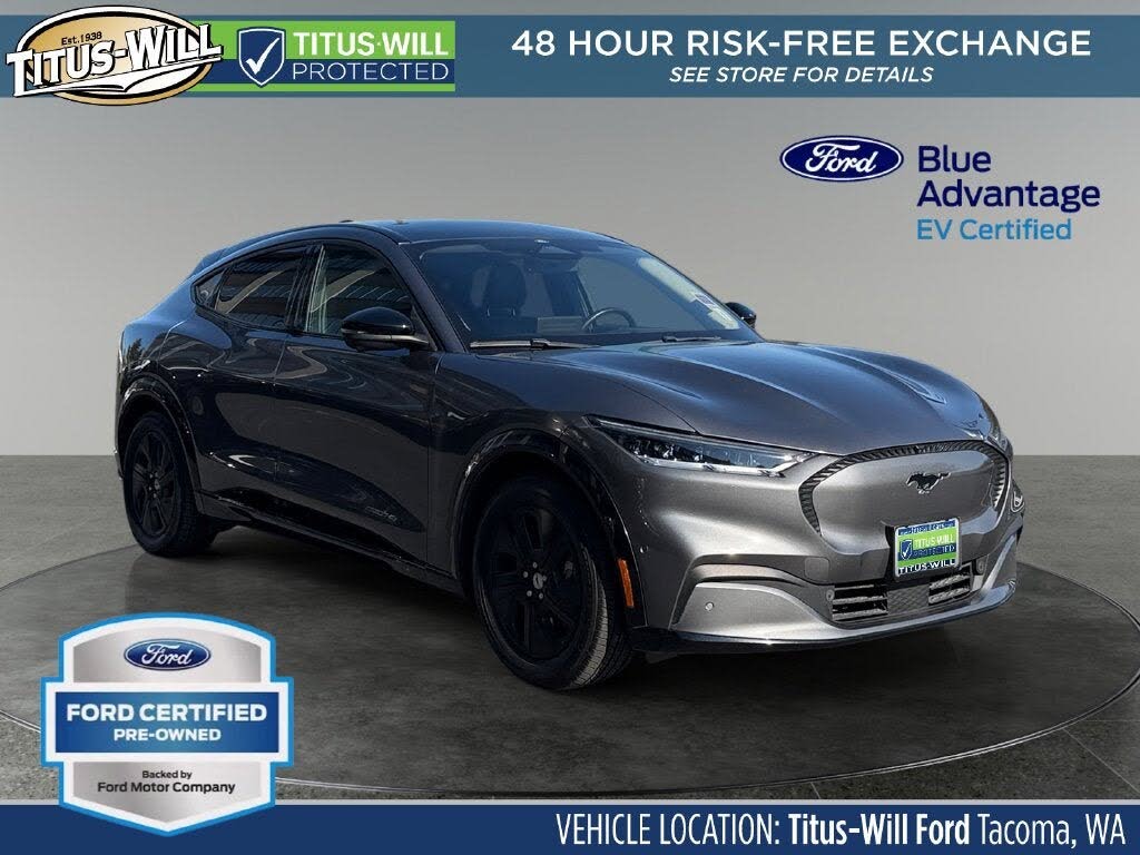 Gray Metallic 2023 Ford Mustang Mach-E SUV / Crossover All-Wheel Drive Automatic