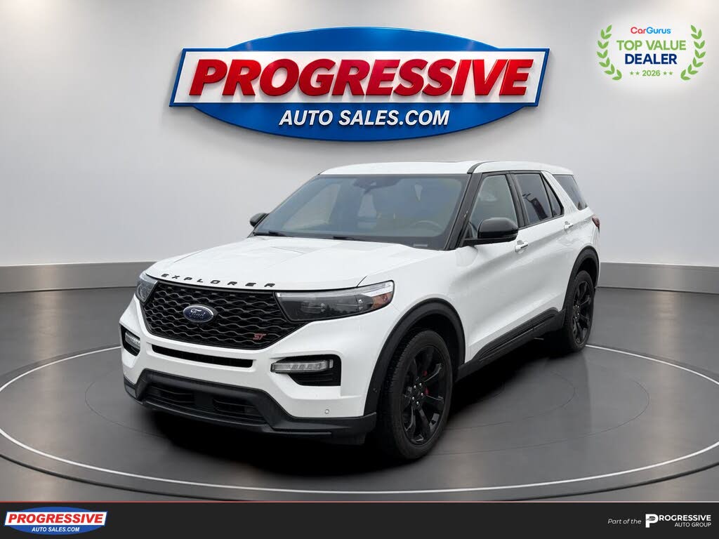 White 2021 Ford Explorer SUV / Crossover All-Wheel Drive Automatic