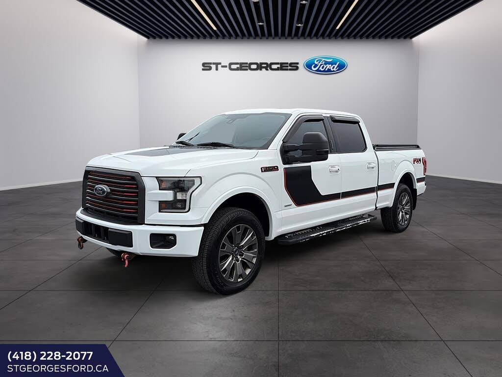 White 2016 Ford F-150 Pickup Truck Four-Wheel Drive Automatic
