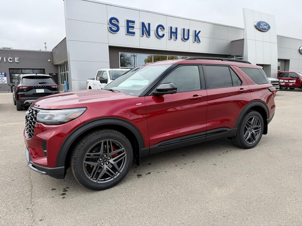 Red 2027 Ford Explorer SUV / Crossover All-Wheel Drive Automatic