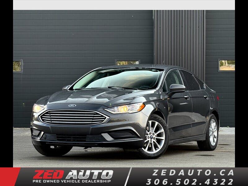 Shadow Black 2017 Ford Fusion Sedan Front-Wheel Drive Automatic