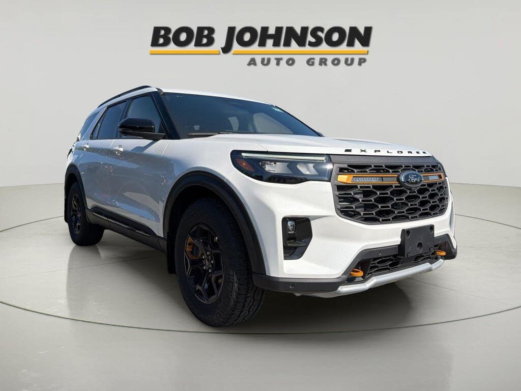 Star White Metallic Tri-Coat 2026 Ford Explorer SUV / Crossover All-Wheel Drive Automatic