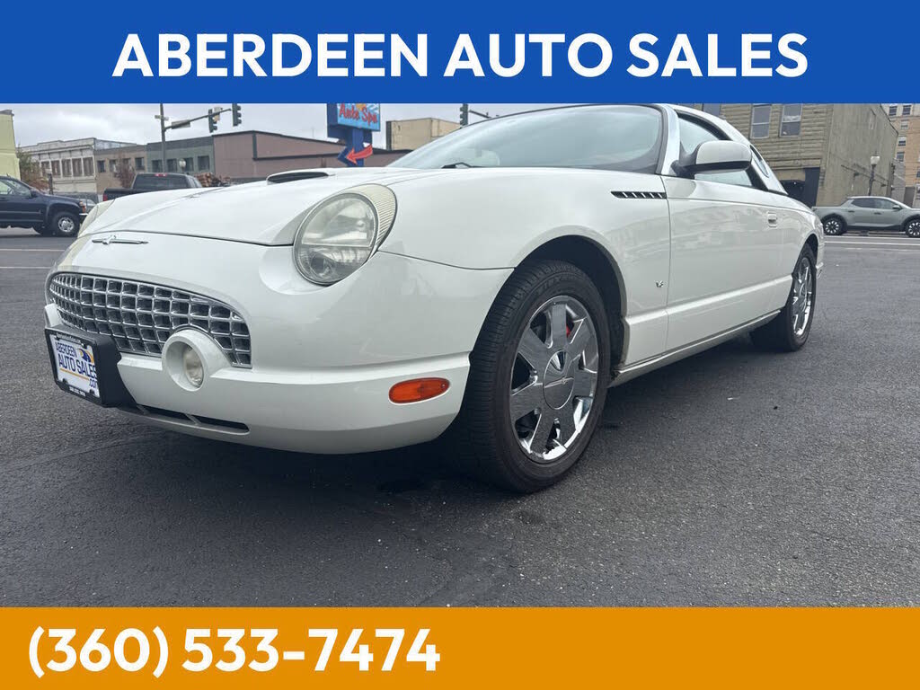 Whisper White 2003 Ford Thunderbird Convertible Rear-Wheel Drive 5-Speed Automatic