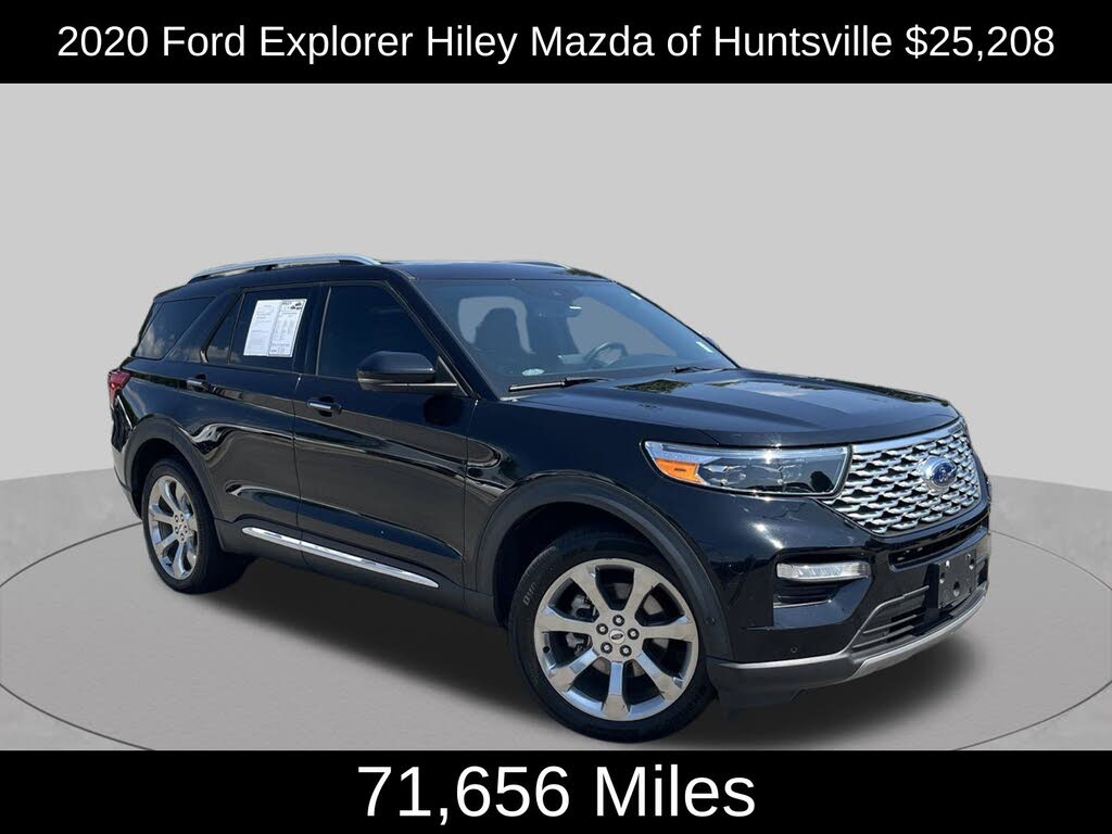 Black Metallic 2020 Ford Explorer SUV / Crossover All-Wheel Drive Automatic