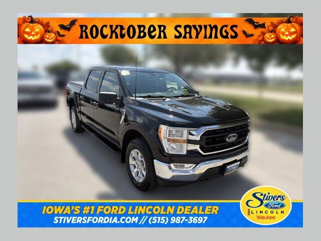Black Metallic 2022 Ford F-150 Pickup Truck Four-Wheel Drive Automatic