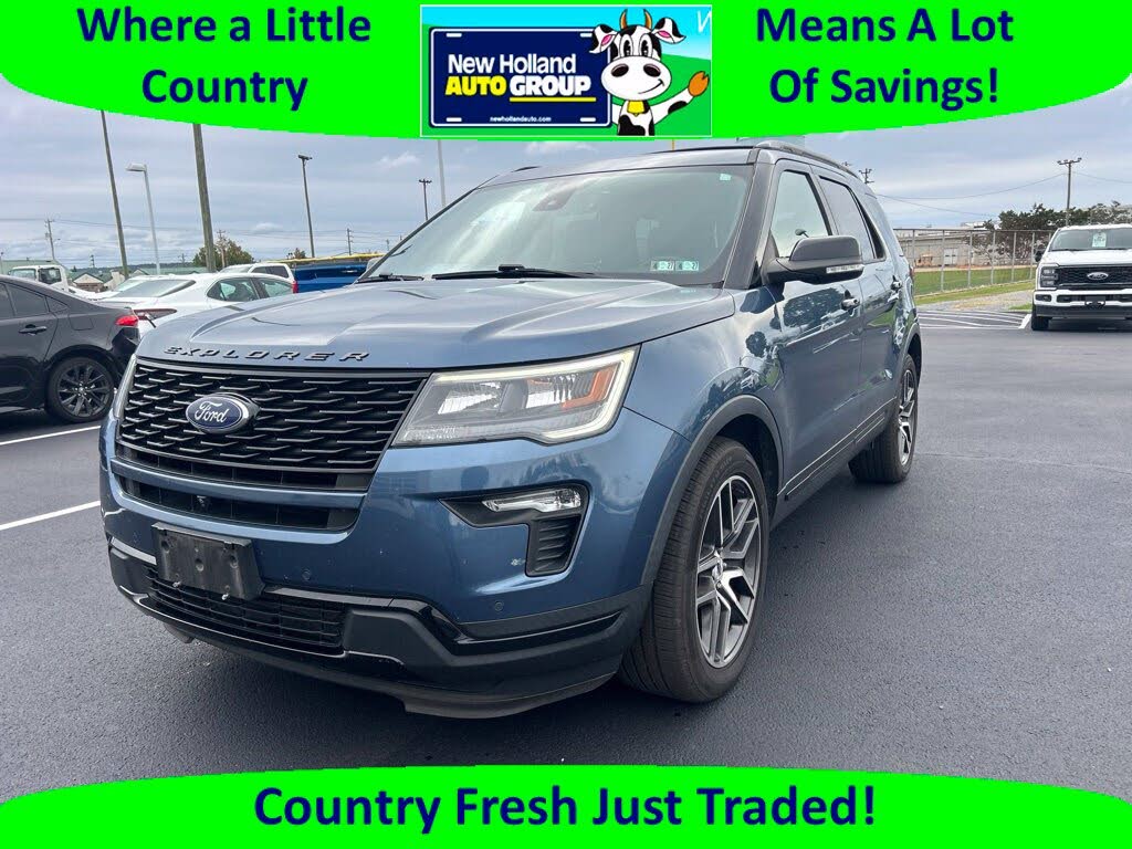 Blue Metallic 2018 Ford Explorer SUV / Crossover All-Wheel Drive 6-Speed Automatic