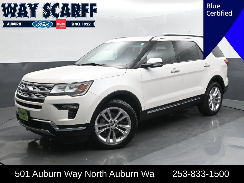 White Platinum Clearcoat Metallic 2018 Ford Explorer SUV / Crossover All-Wheel Drive 6-Speed Automatic