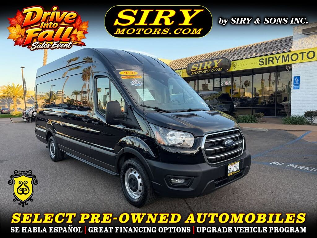 Black 2020 Ford Transit Cargo Van Rear-Wheel Drive 