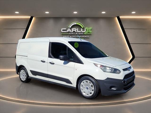 Frozen White 2016 Ford Transit Connect Van Front-Wheel Drive Automatic