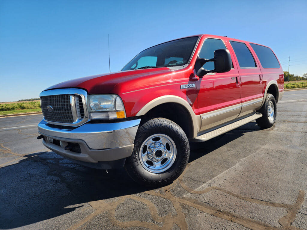 Red 2002 Ford Excursion SUV / Crossover Four-Wheel Drive Automatic