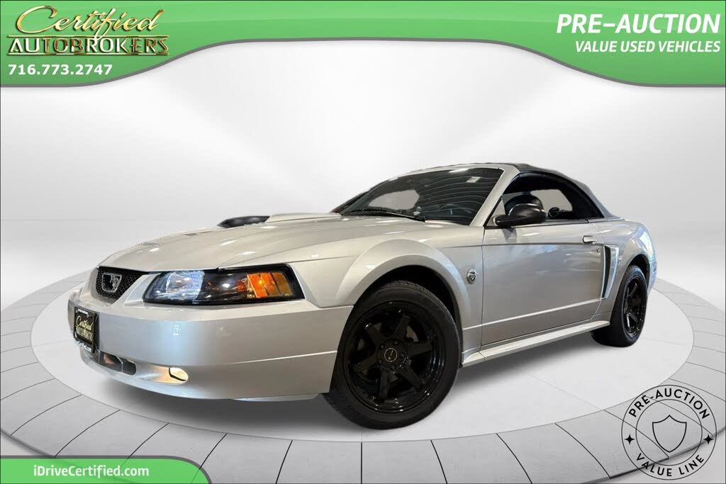 Silver 2004 Ford Mustang Convertible Rear-Wheel Drive Automatic