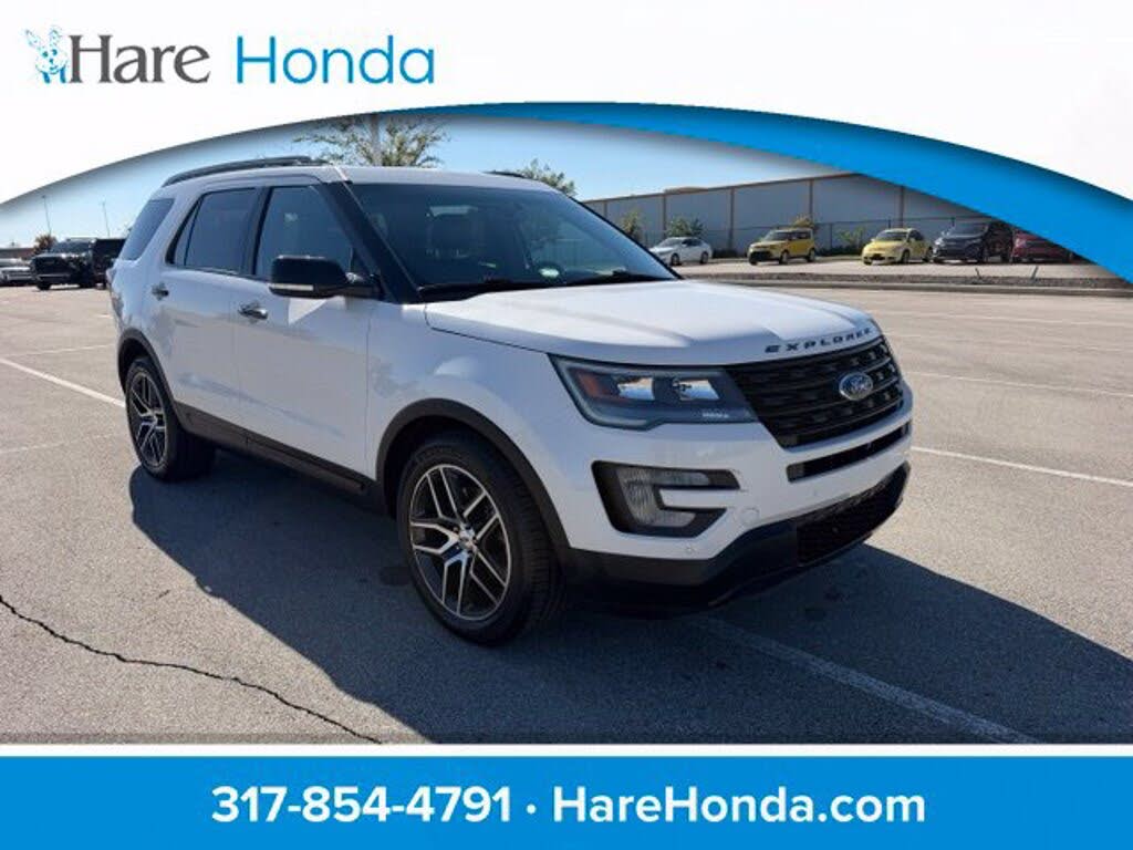 White 2016 Ford Explorer SUV / Crossover All-Wheel Drive Automatic