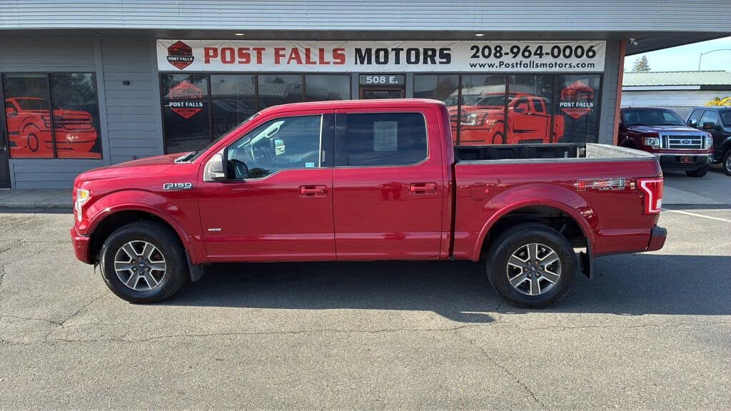 Red 2015 Ford F-150 Pickup Truck Four-Wheel Drive 6-Speed Automatic