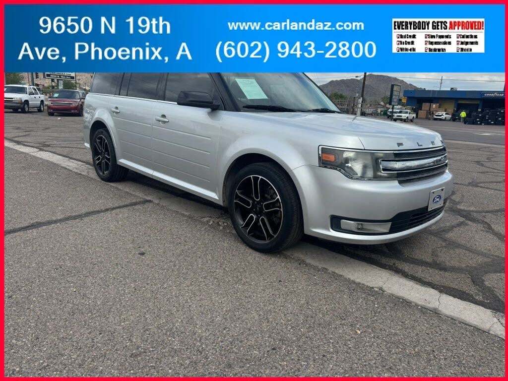 Silver 2014 Ford Flex SUV / Crossover Front-Wheel Drive 6-Speed Automatic