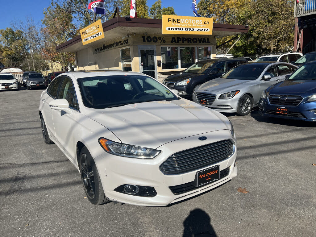 White 2016 Ford Fusion Sedan All-Wheel Drive Automatic