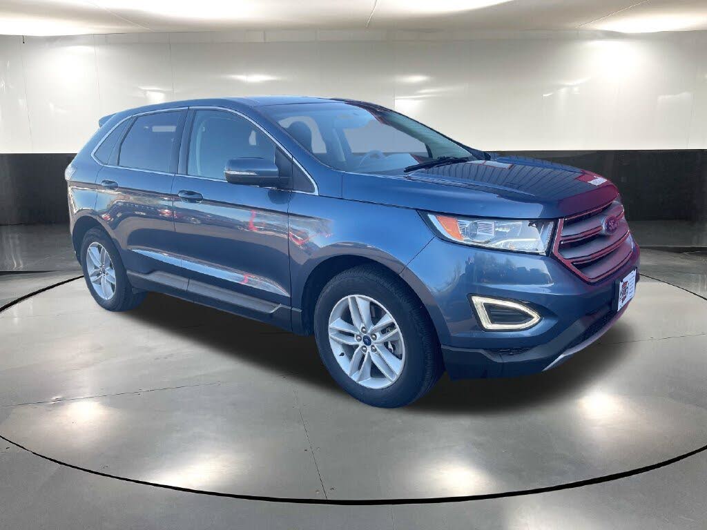 Blue Metallic 2018 Ford Edge SUV / Crossover All-Wheel Drive 6-Speed Automatic