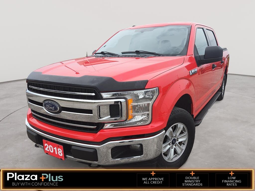 Red 2018 Ford F-150 Pickup Truck Four-Wheel Drive Automatic