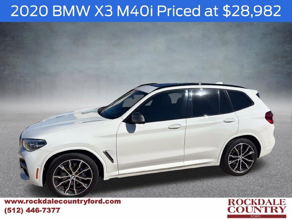 Alpine White 2020 BMW X3 SUV / Crossover All-Wheel Drive 8-Speed Automatic